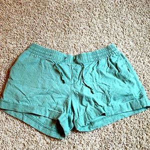 Women’s Relaxed Green Shorts.
